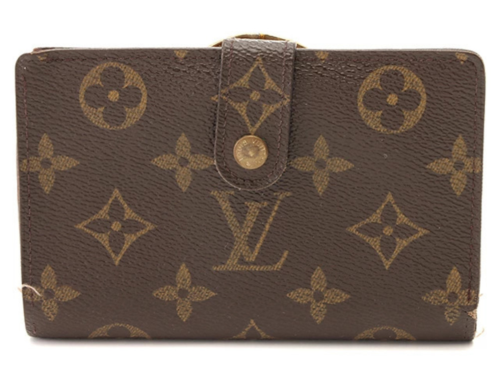 LOUIS VUITTON Portemonnaie Viennois Monogram Coin Brown